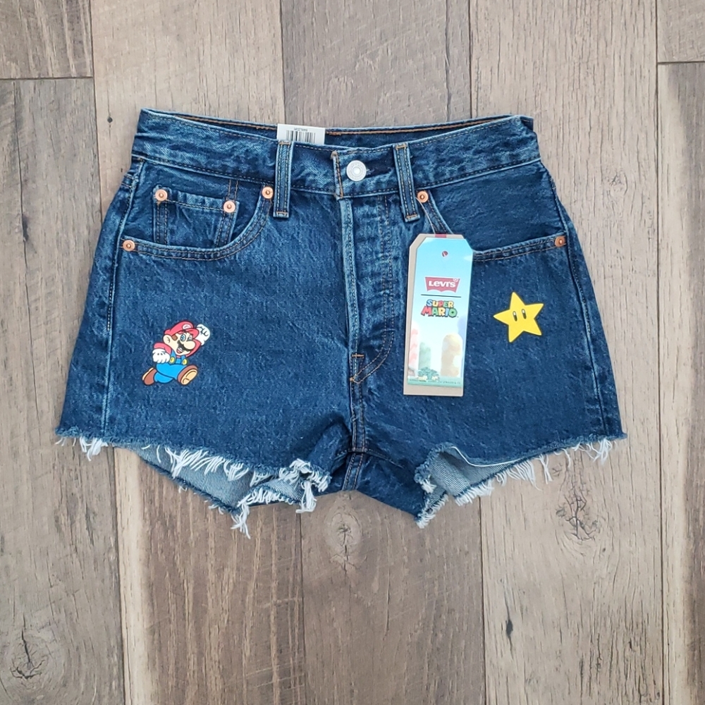Levi's Super Mario 501 High Rise Shorts